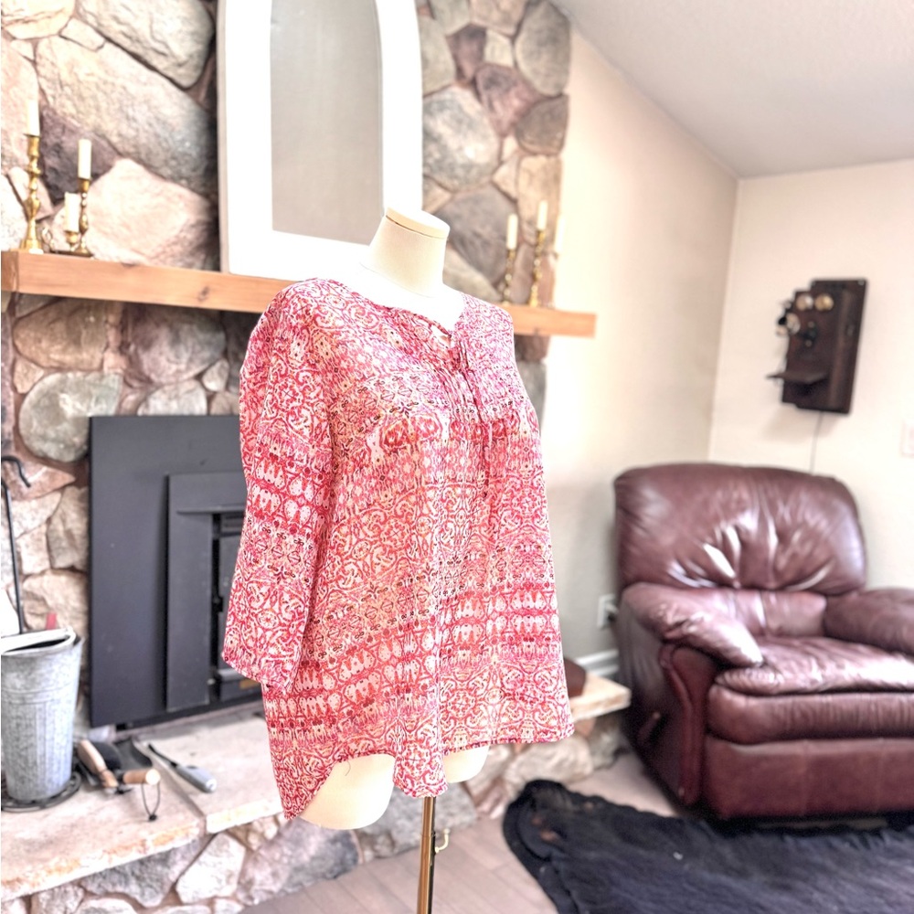 Violet & Claire Vibrant Pink Blouse